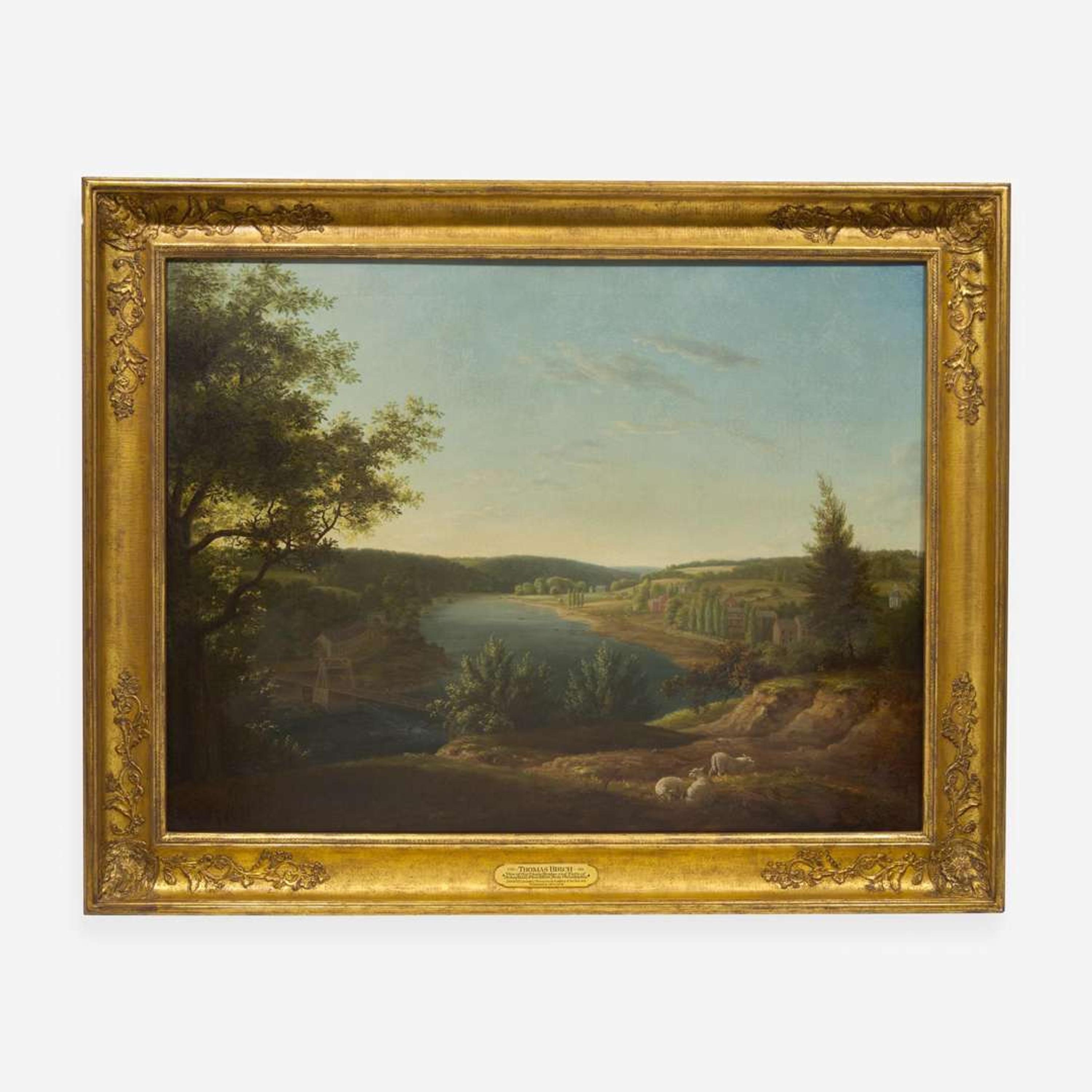 Thomas Birch (American, 1779–1851) Chain Bridge at Falls of Schuylkill