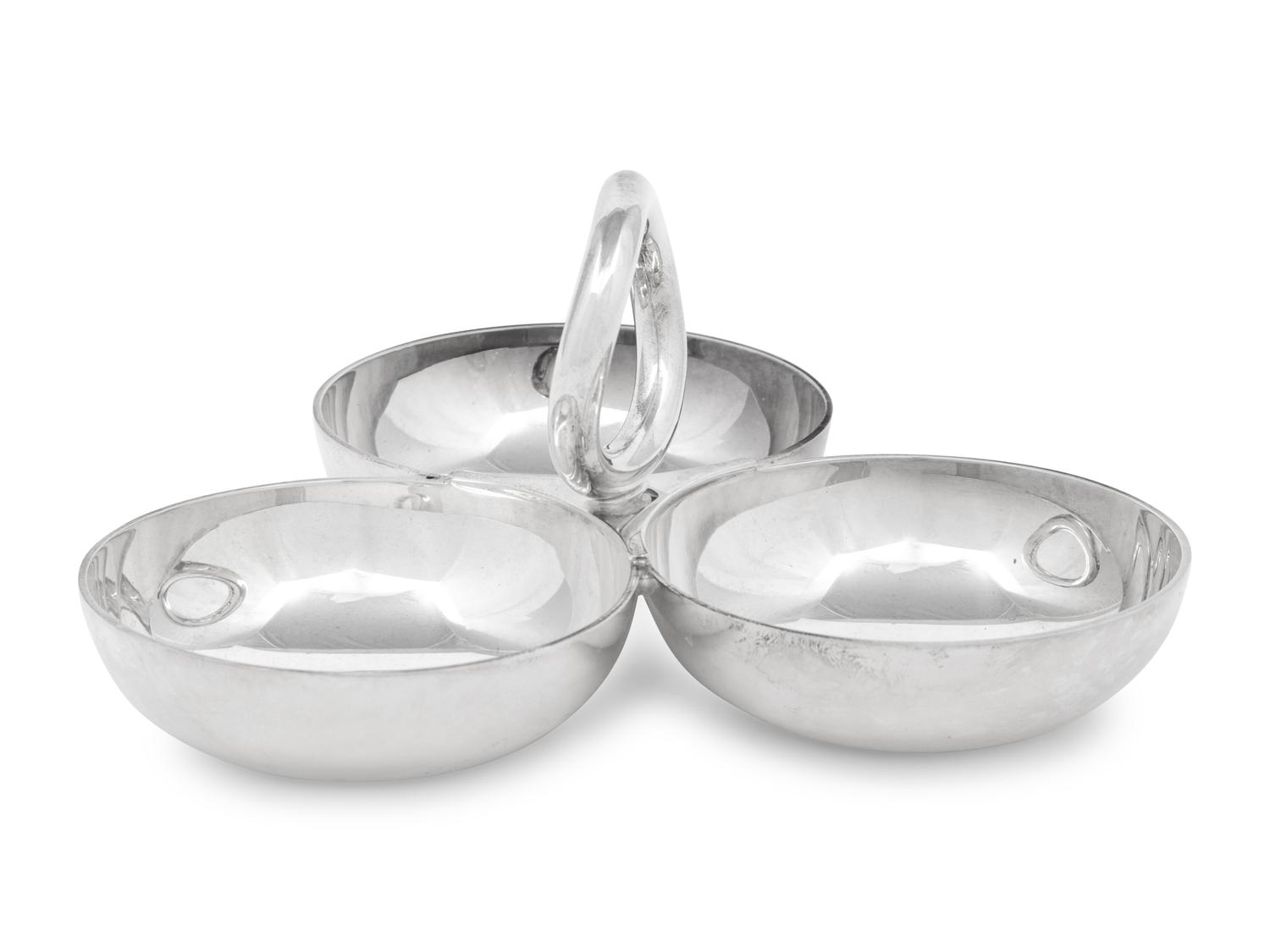 An Andree Putman for Christofle Silver-Plate Canape Serving Dish