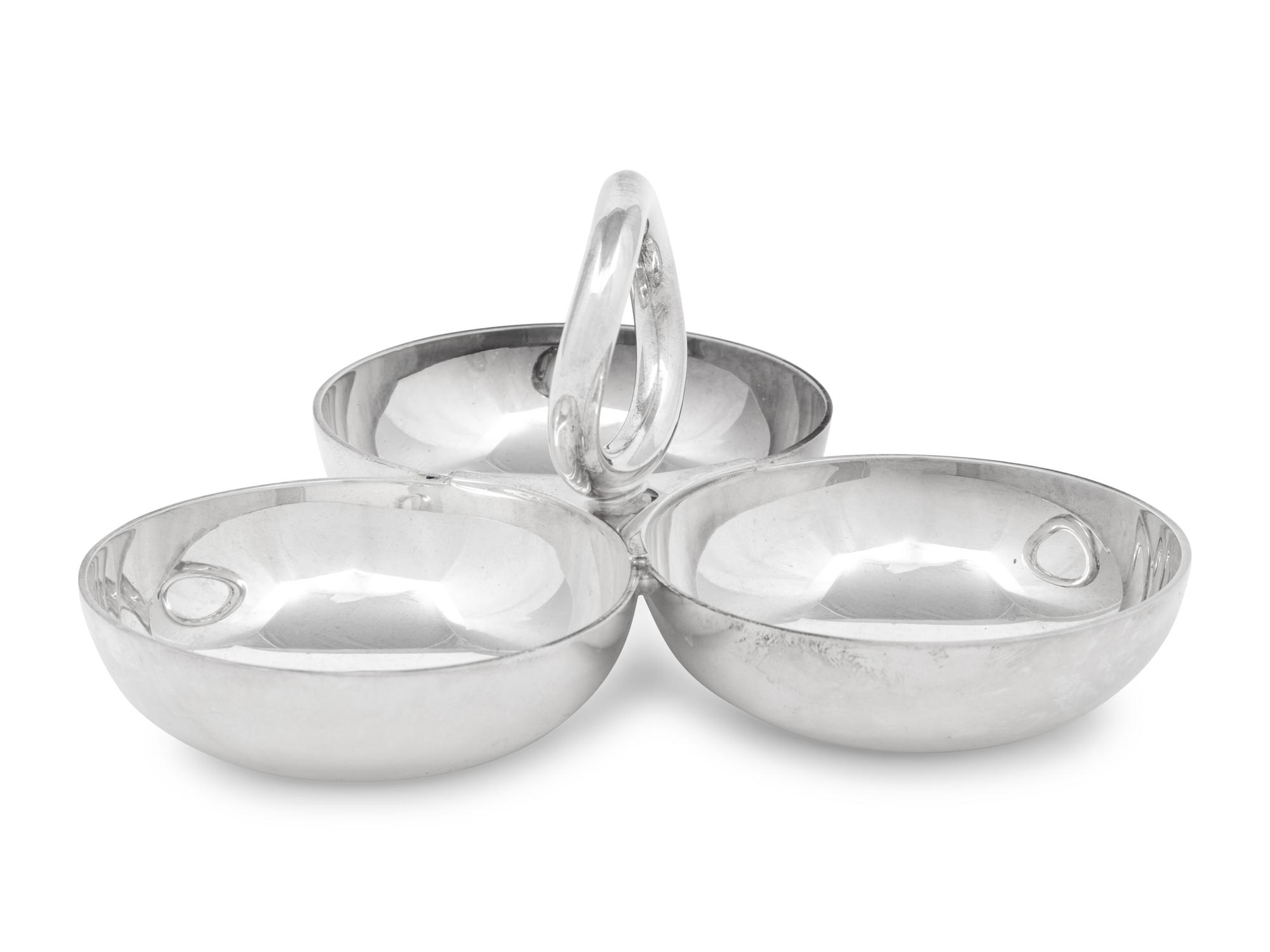 An Andree Putman for Christofle Silver-Plate Canape Serving Dish