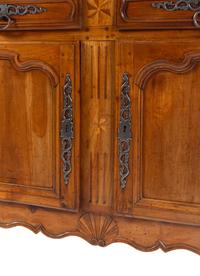 A Louis XV Provincial Fruitwood Buffet à Deux Corps