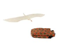 A Kinetic Painted Gull Together with a Quilt