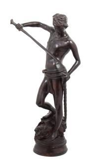 A Continental Bronze Figure Height 27 1/2 inches. — AFTER ANTONIN MERCIE (1845-1916)