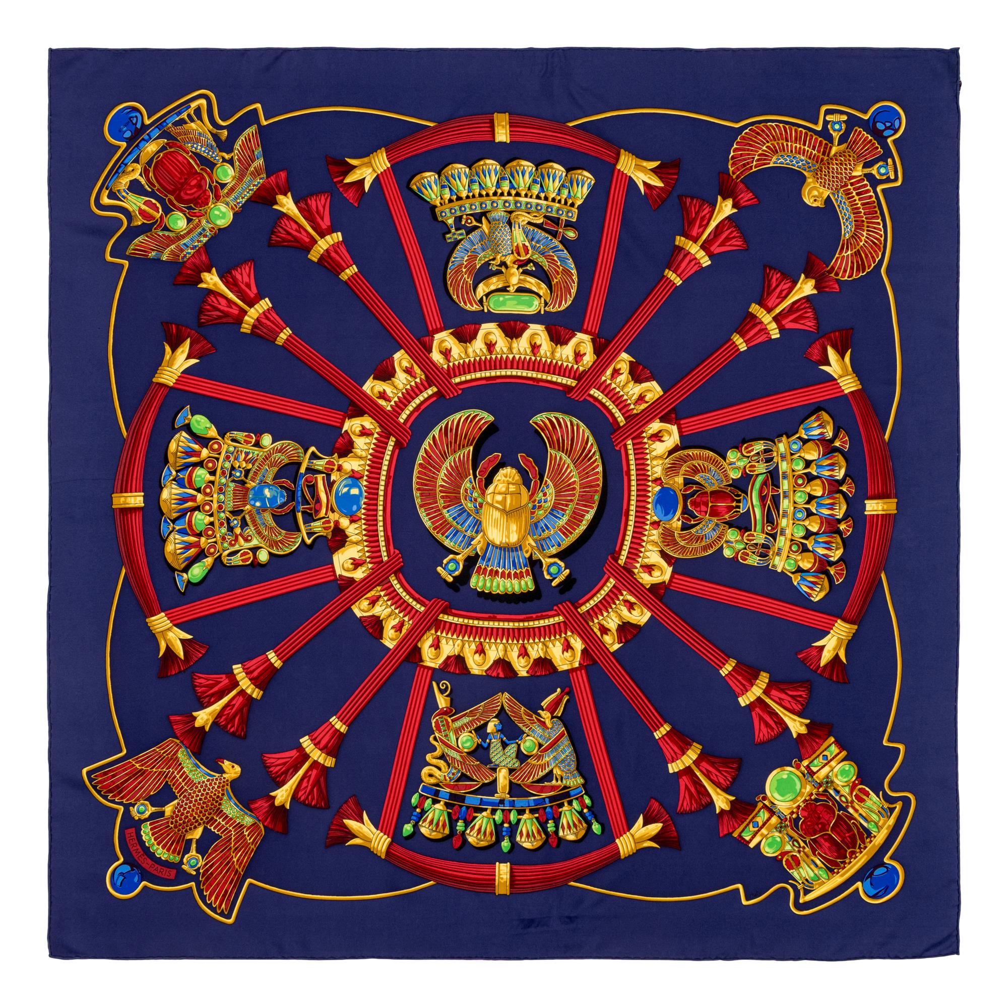 Hermès, Four Silk Scarves 90