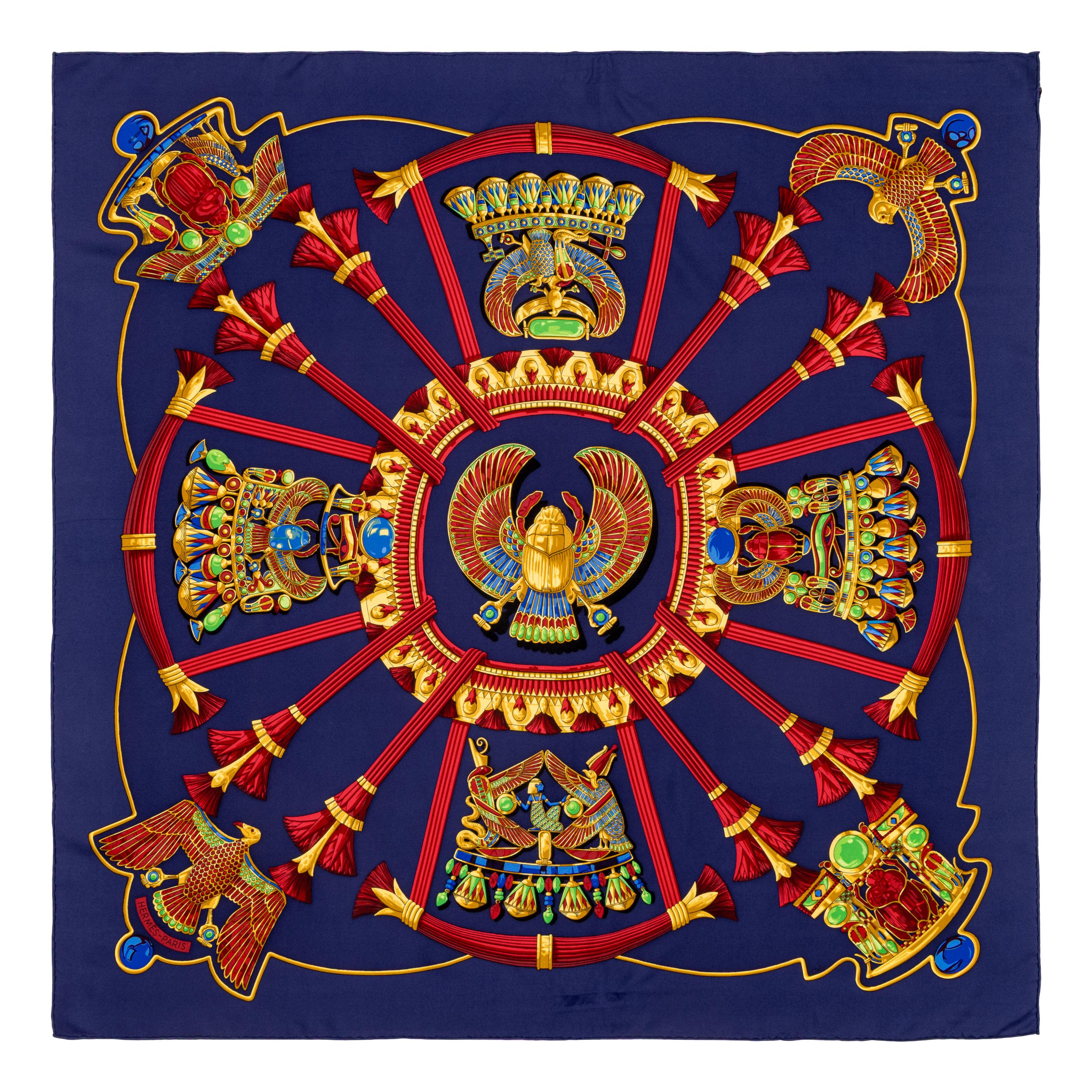 Hermès, Four Silk Scarves 90
