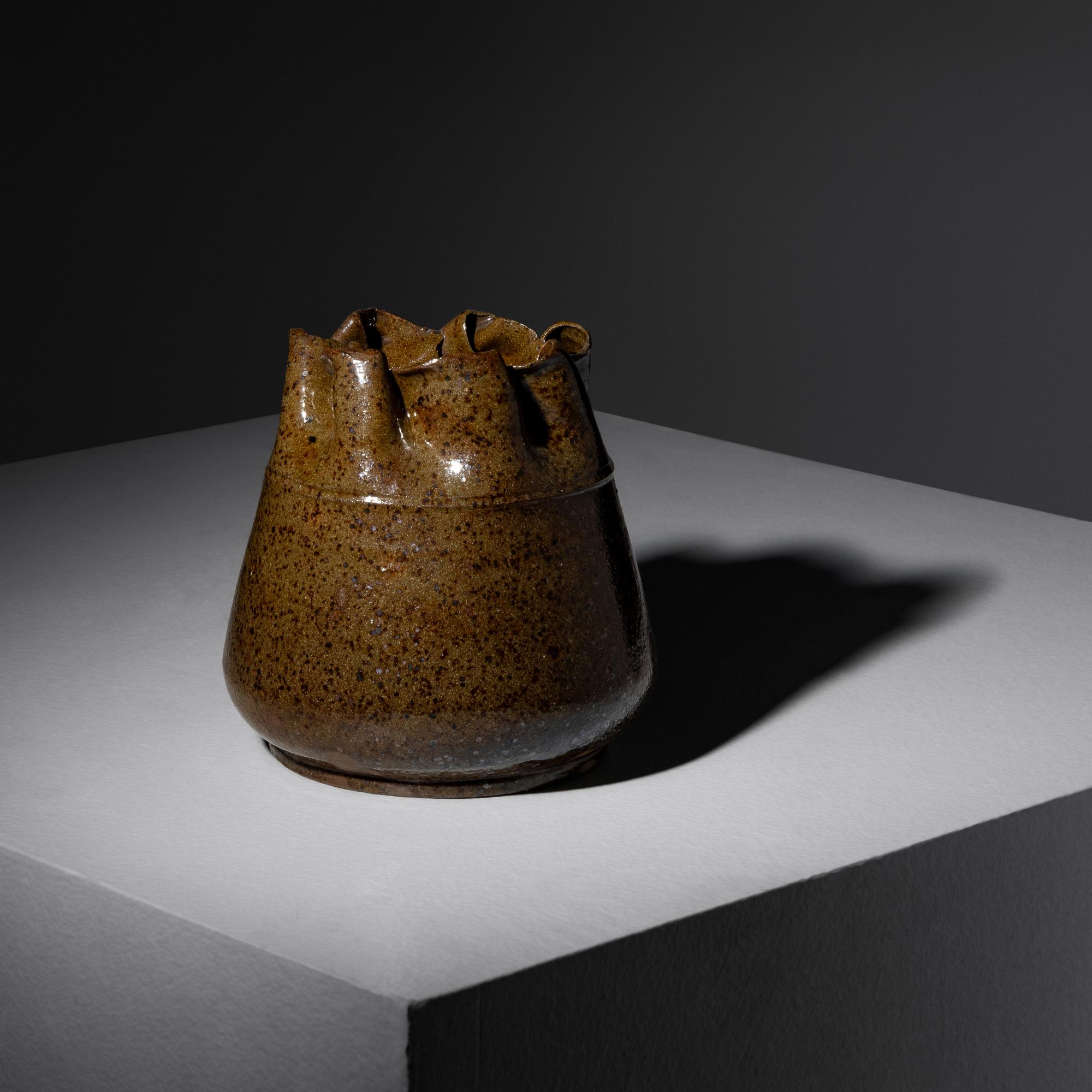 Vase with ruffled rim, c. 1897-1900 Biloxi, Mississippi, USA