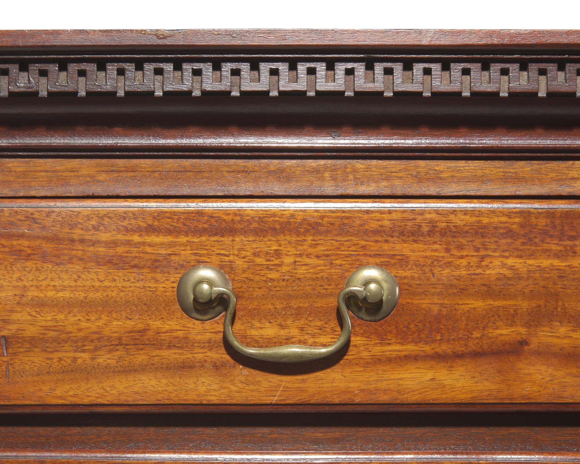 A George III mahogany tall chest of drawers, late 18th century