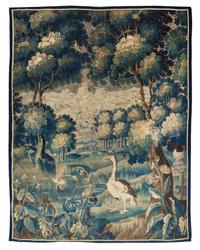 A Flemish Wool Verdure Tapestry 7 feet x 5 feet 9 inches. — 17TH/18TH CENTURY