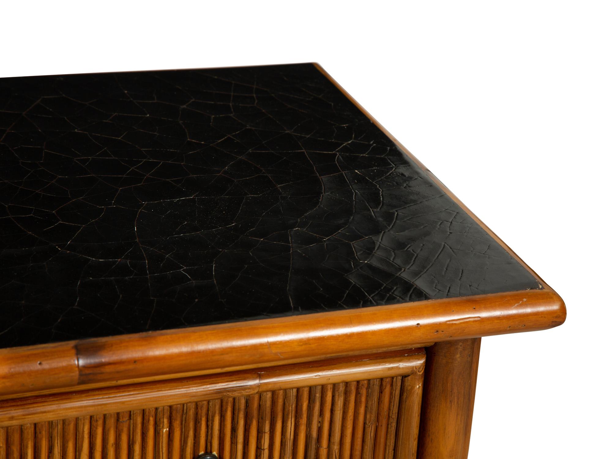 A Faux Bamboo Chest of Drawers by Baker-Milling Road