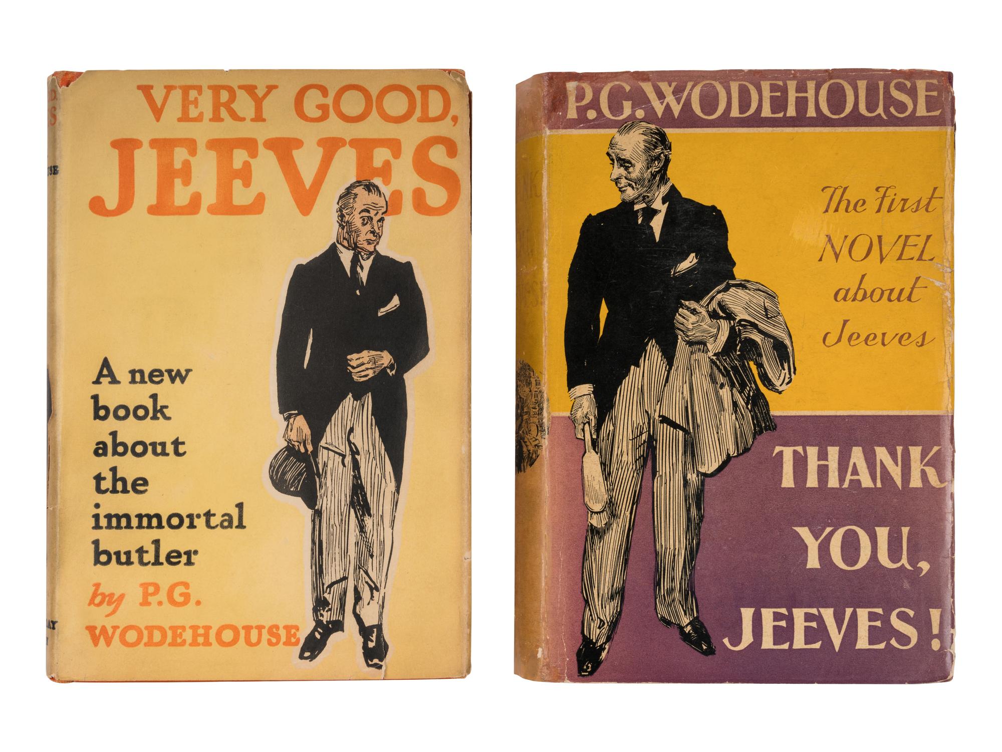 WODEHOUSE, P.G. (1881-1975). A group of 3 FIRST EDITIONS featuring Wodehouse's popular character Jeeves, comprising: