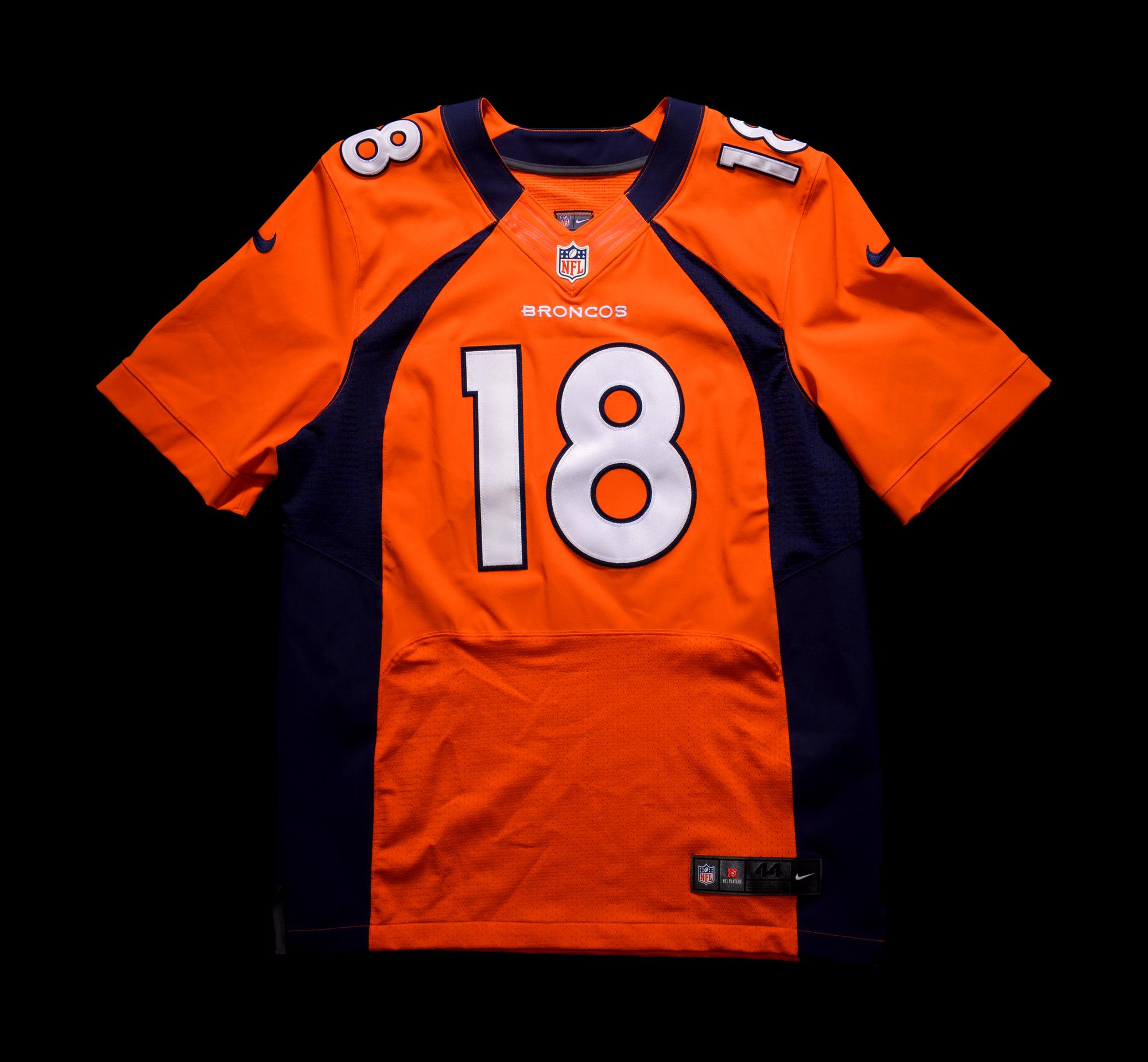 A Peyton Manning Signed Nike On Field Denver Broncos Football Jersey,