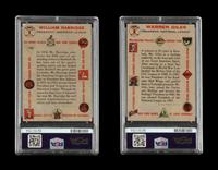A Group of 1956 Topps Warren Giles and William Harridge Signed Autograph Baseball Cards (PSA Authentic)