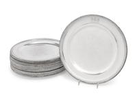 A Set of Eighteen George III Silver Plates