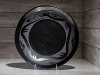 Blackware Pottery Charger 1943-1956