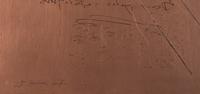 Original Copper Plate fo r Soneto XVII (from Vingt Poèmes de Góngora ), 1947