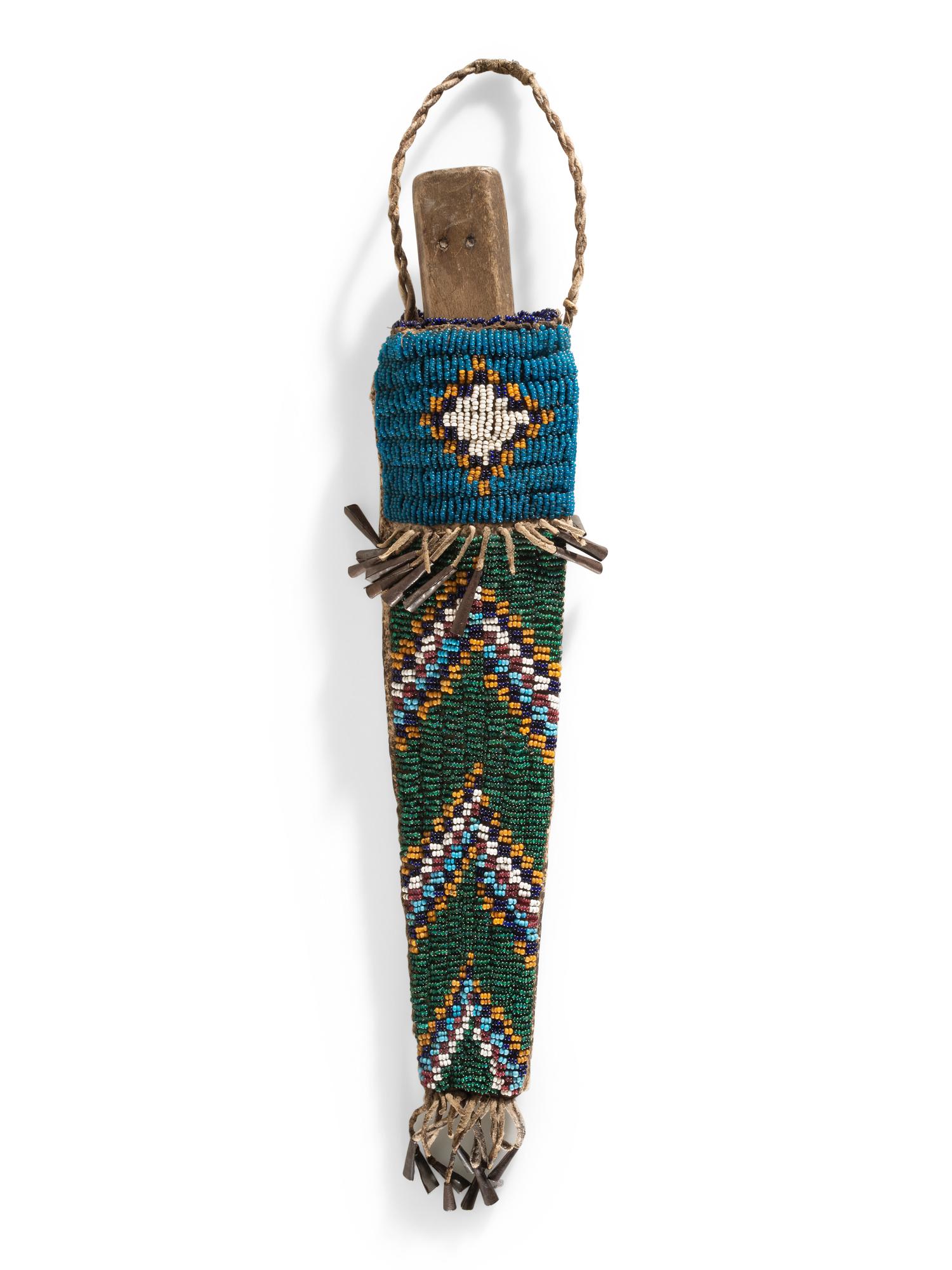 Blackfeet Beaded Knife Sheath, with Knife