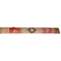 Sioux Quilled Pipe Stem, with Lead Inlaid Catlinite Bowl