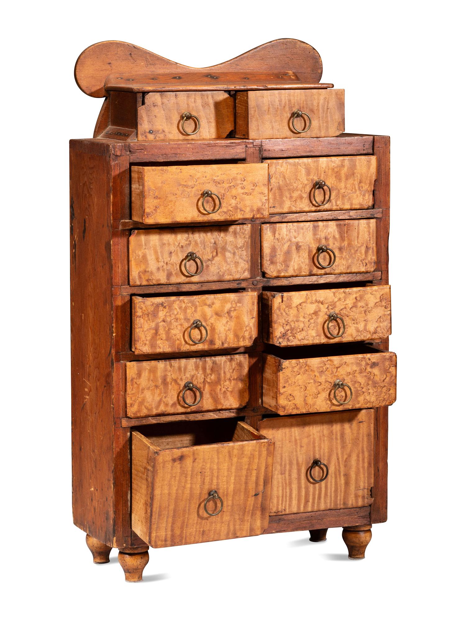 A Figured Maple Spice Chest