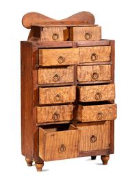 A Figured Maple Spice Chest