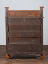 A Late Federal Cherrywood and Tiger Maple Chest of Drawers