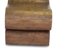 A Pair of Bronze Side Chairs After a Design by Frank Gehry