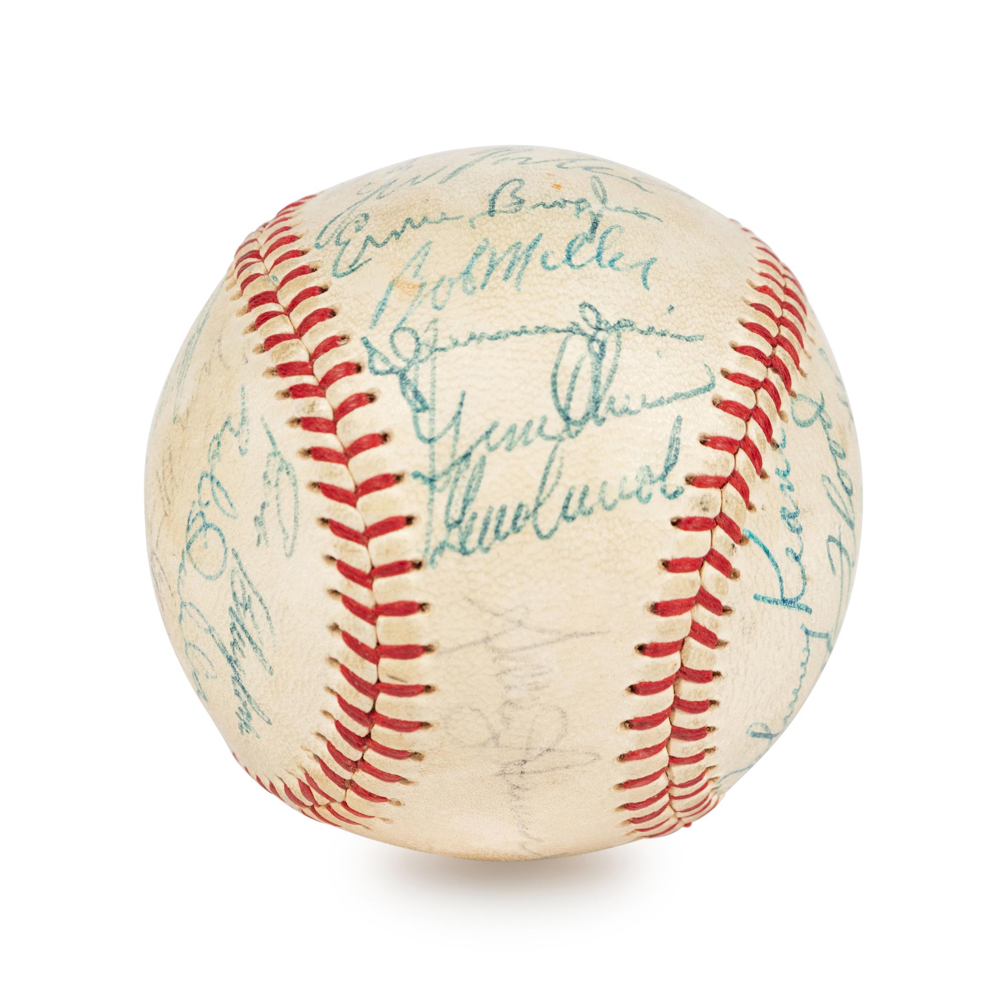 A 1959 St. Louis Cardinals Team Signed Autographed Baseball Including Early Bob Gibson Signature (Beckett Authentication Services BAS Certified),