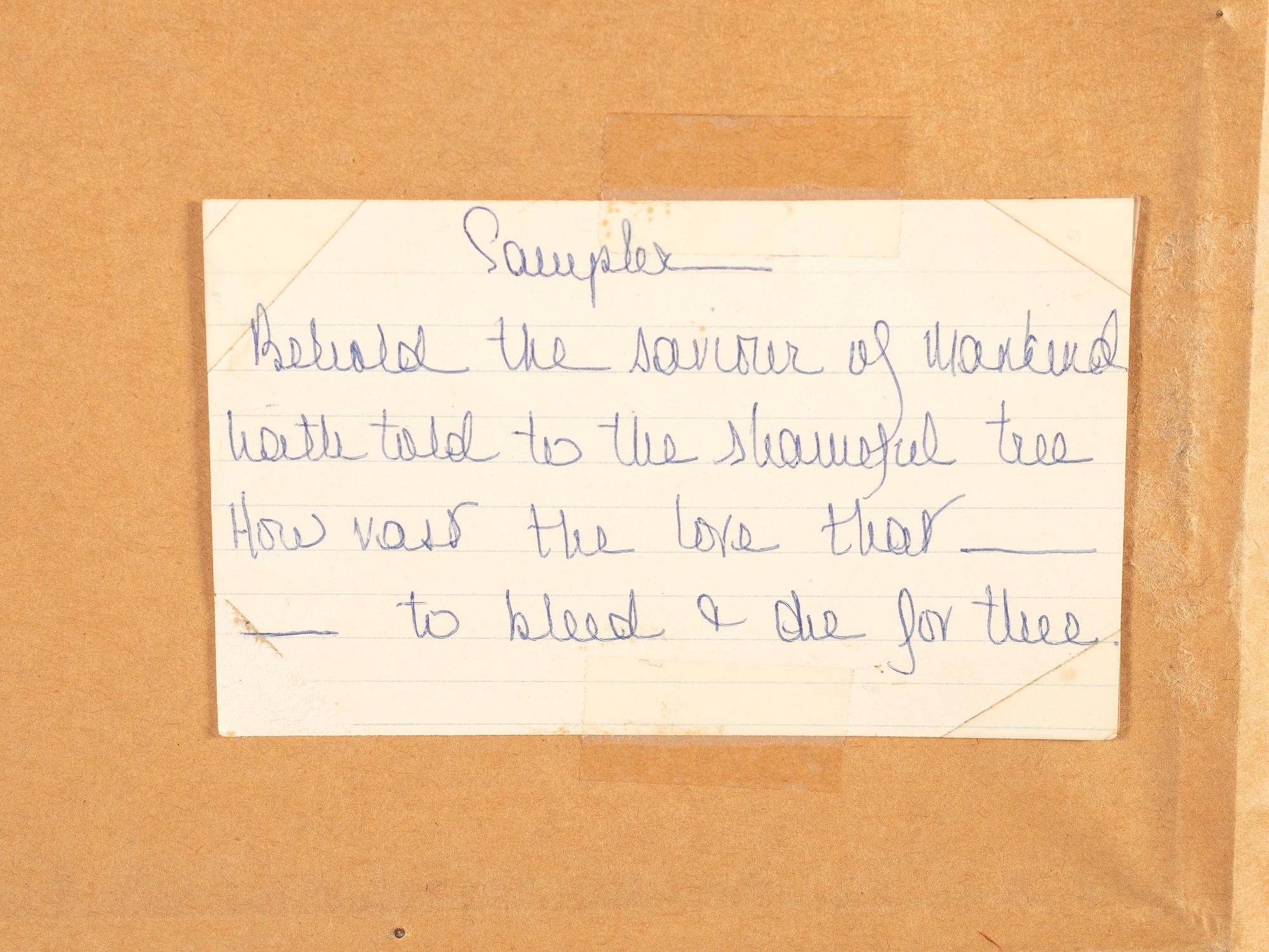 A Needlework Embroidered Schoolgirl's Sampler, Wrought by Mary Bleecker