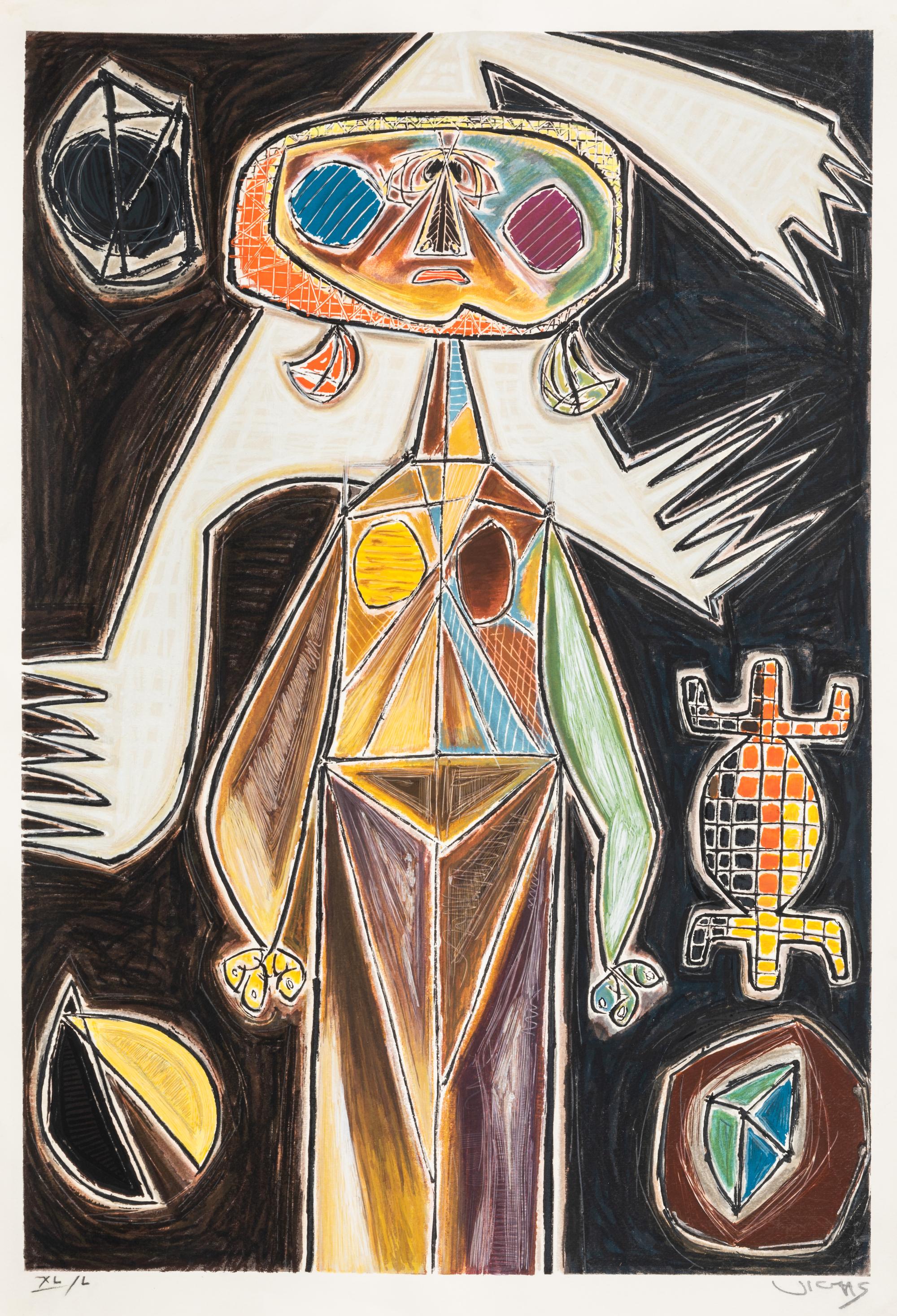 Oswaldo Vigas, (Venezuelan, 1926-2014), Untitled from Brujas (Witches), 1978