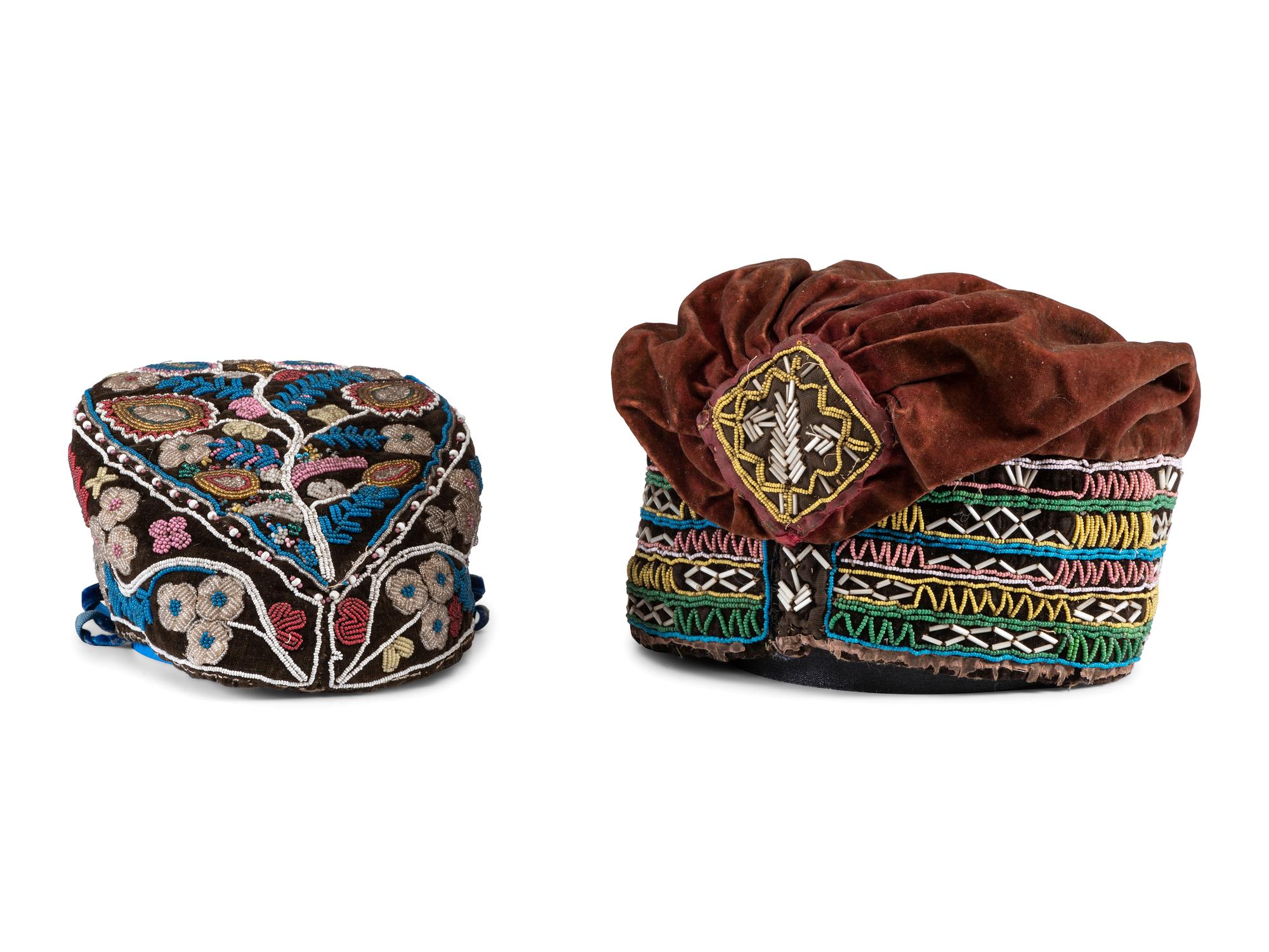 Haudenosaunee Beaded Caps