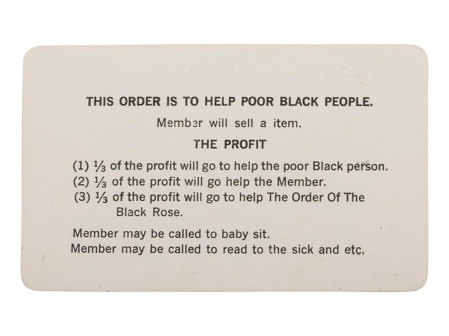 [RELIGION]. A group of 7 items involving African American churches and pastors, incl. AME Church membership card, Order of the Black Rose membership card, photographs, and imprints.