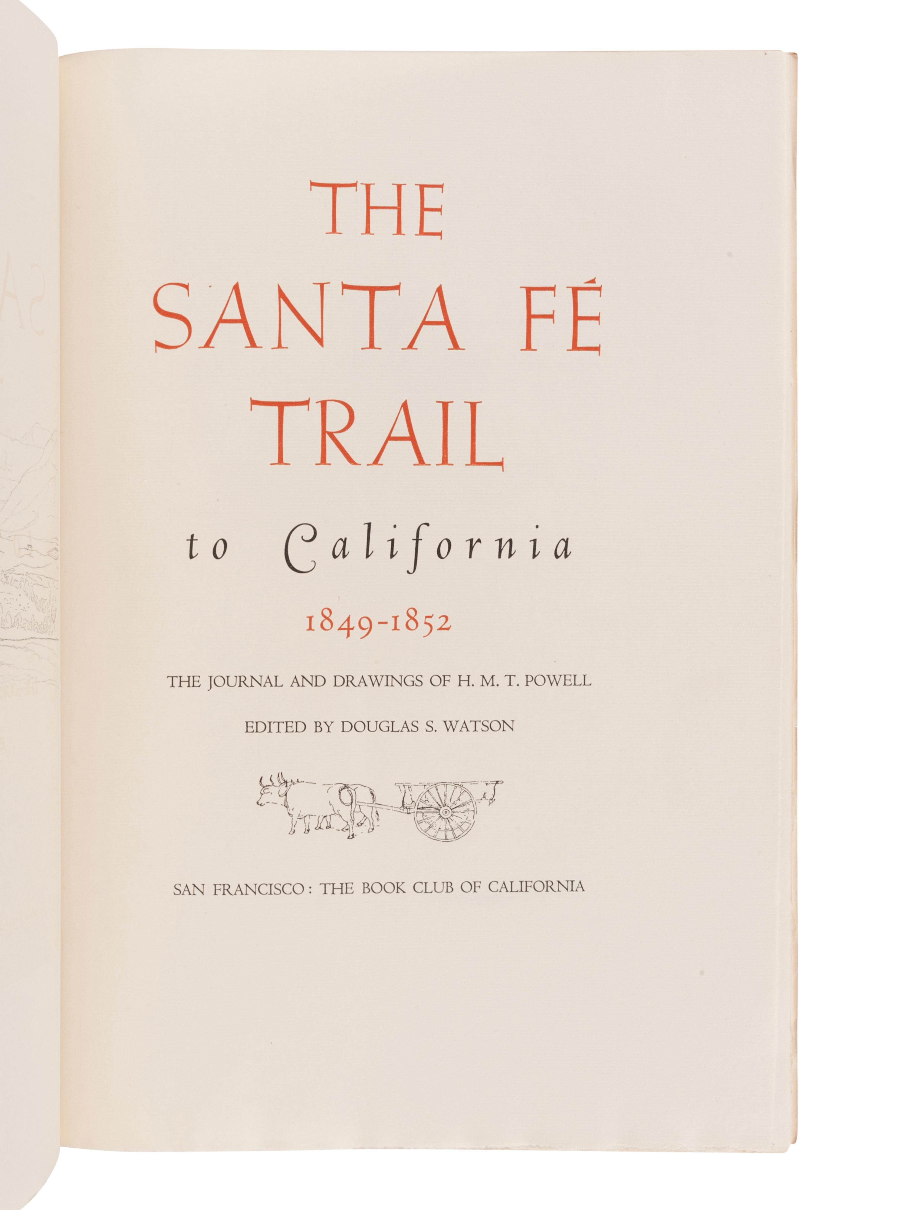 [GRABHORN PRESS -- BOOK CLUB OF CALIFORNIA]. POWELL, H.M.T. (b.1824). – WATSON, Douglas S., editor.