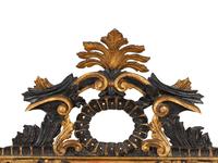 An Italian Rococo Style Painted and Parcel Gilt Mirror