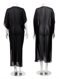 Two Designer Caftans: One Saint Laurent, One Unlabeled (Attributed to Gucci)
