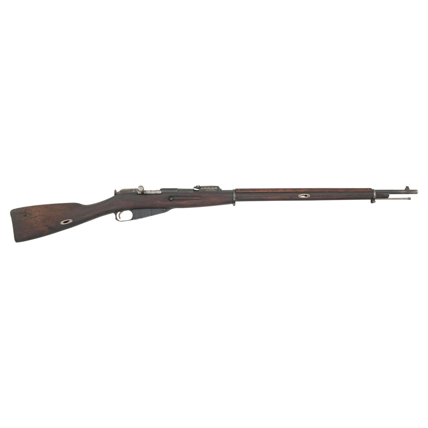 **Finnish Captured Imperial Russian Mosin-Nagant Model 1891 Rifle with Metric Marked Rear Sight