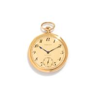TIFFANY & CO., 18K YELLOW GOLD OPEN FACE POCKET WATCH