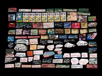 A Group of 100 Signed Autograph Cuts from the Collection of Baseball Hall of Famer Ted Simmons