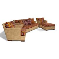 John Hutton for Donghia c. 1990 — Block Island Four Piece set Sofa, Two Chairs, Ottoman Donghia Furniture
