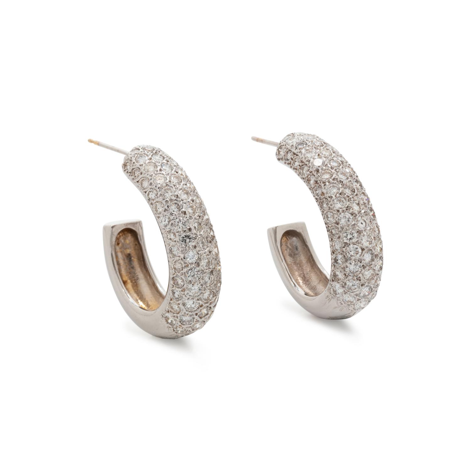 DIAMOND HOOP EARRINGS