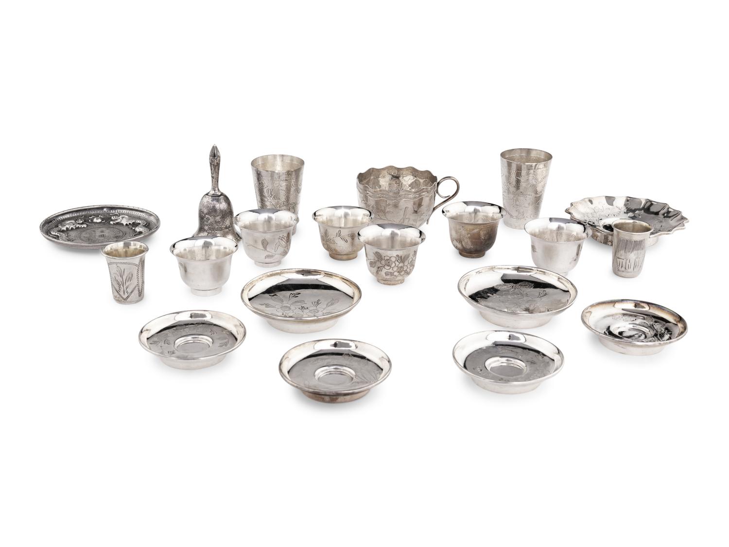 20 Chinese Export Silver Wares