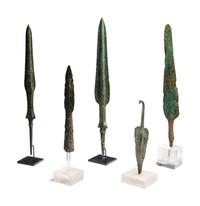Five Luristan Bronze Spear Points