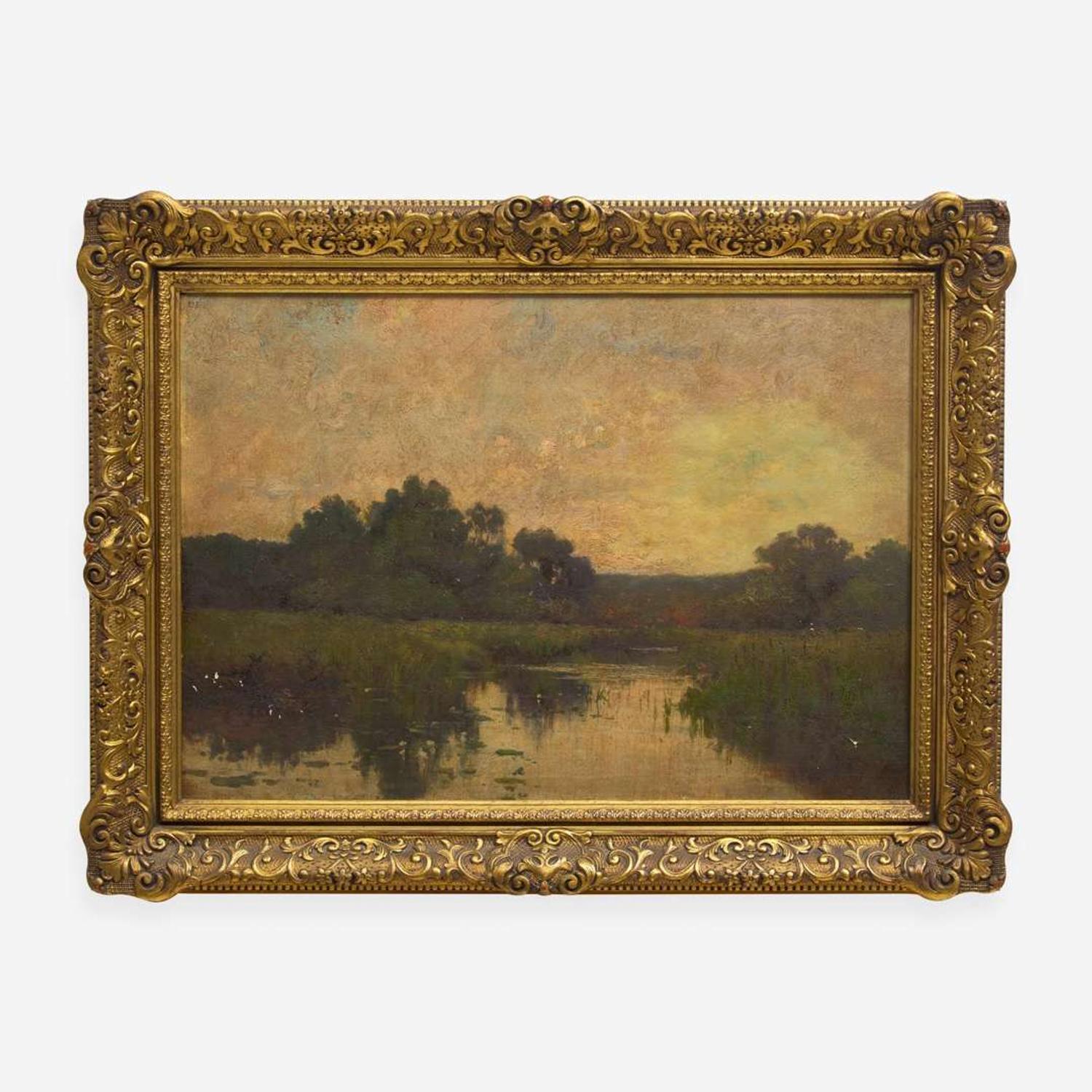 Attributed to Franklin B. De Haven (American, 1856–1934) Marsh at Sunset