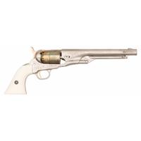 Cased Plated & Engraved Reproduction Colt 1860 Army Revolver by Pietta with Accessories