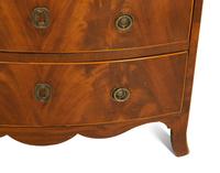 A Regency Style Mahogany Bow Front Side Cabinet