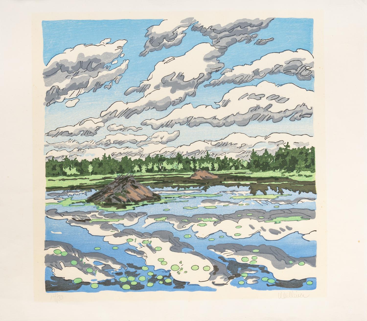 A Pair of Prints ( Osprey's Nest, 1979-80; Big Flowage , 1979)