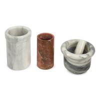 A Group of Nine Decorative Marble Table Articles