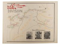 [World War II]. Maps of 4th Armored Division with Type EE binoculars.