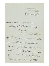 [PRESIDENTS]. A group of 5 presidential signatures, including an autograph letter signed by Grover Cleveland, comprising: