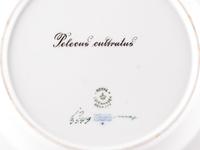 A Set of Twelve Royal Copenhagen Parcel Gilt Porcelain Fish Plates