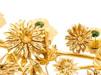 A Group of Gilt Medal Floral Table Decorations