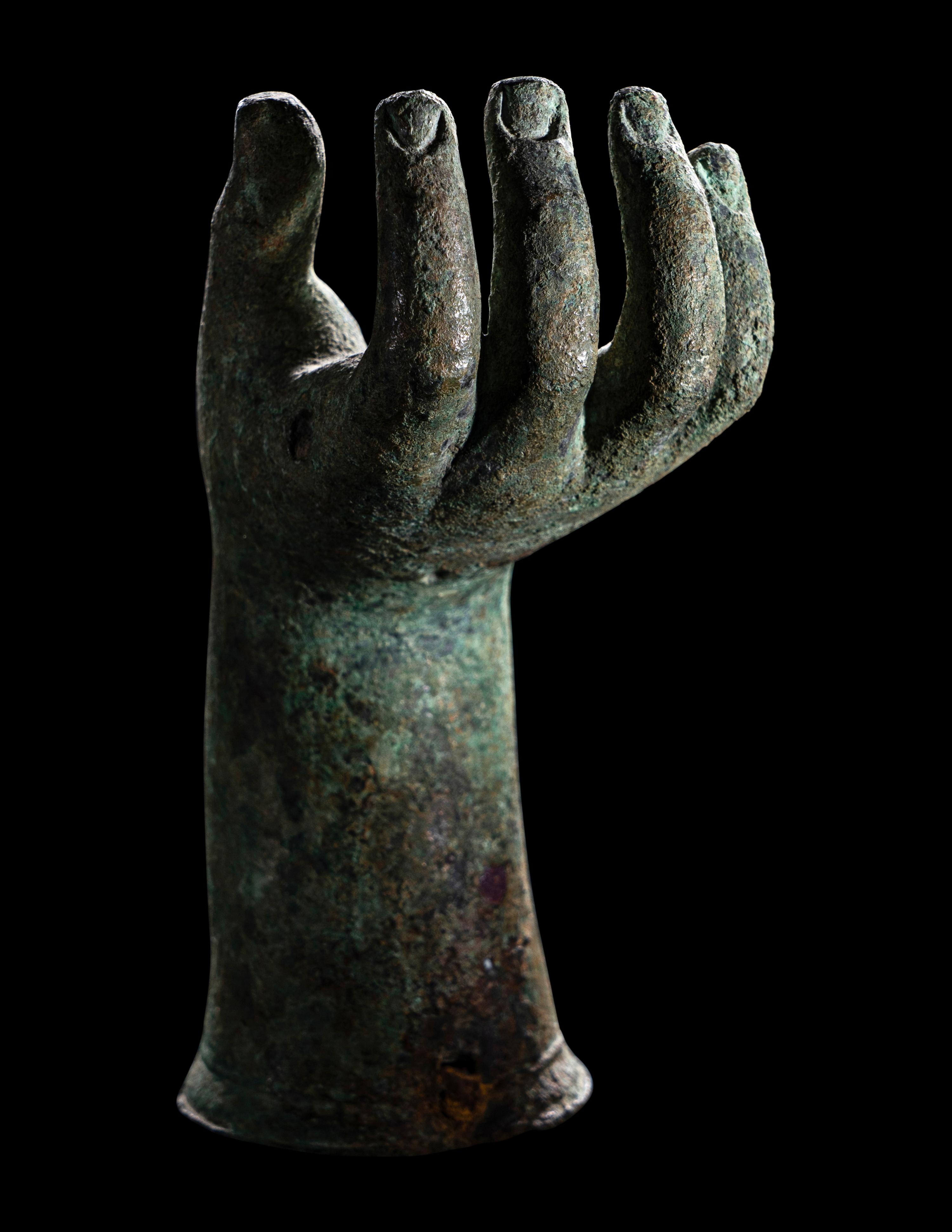A Roman Bronze Hand of a Child