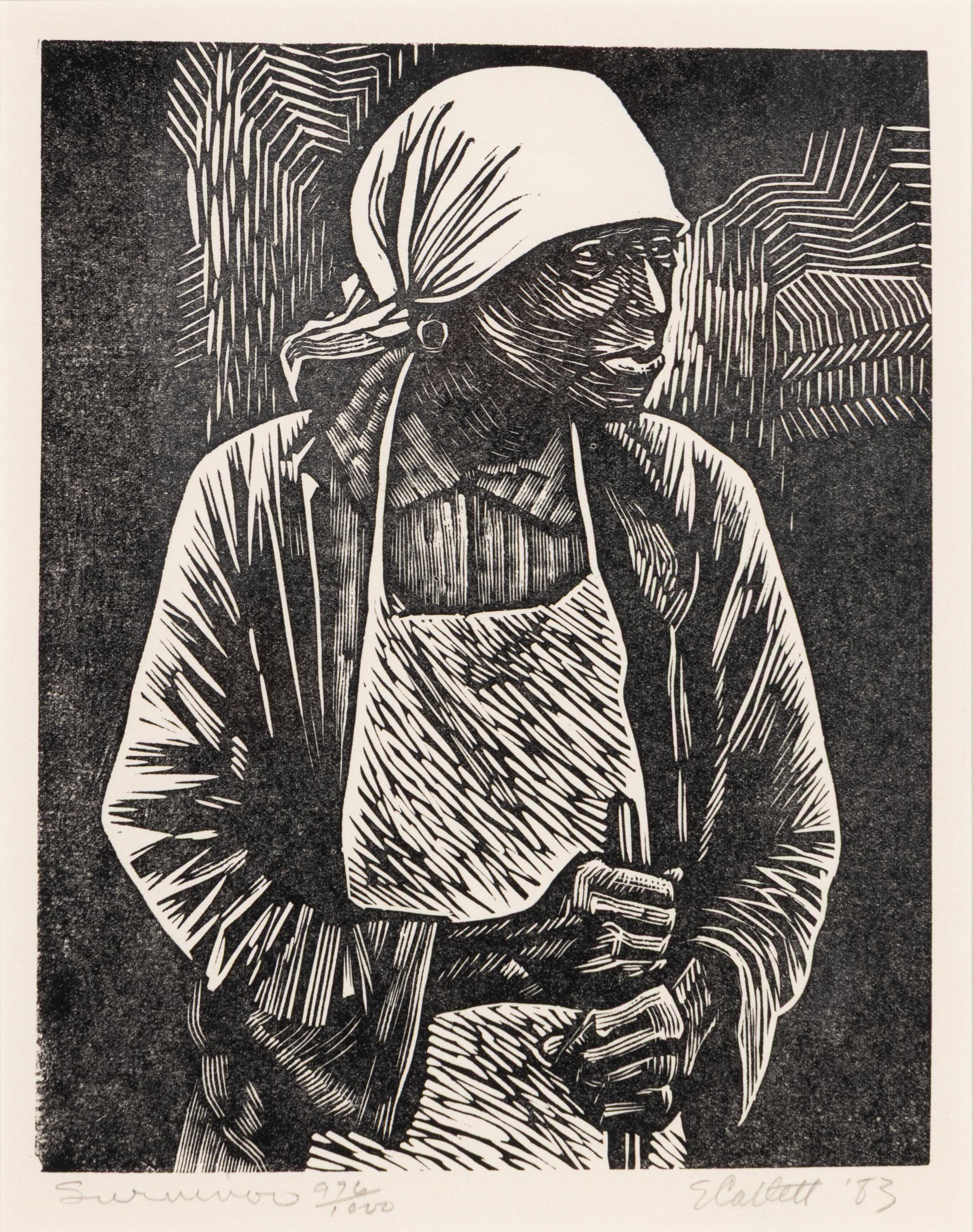 Elizabeth Catlett (American, 1915-2012) — Survivor, 1983